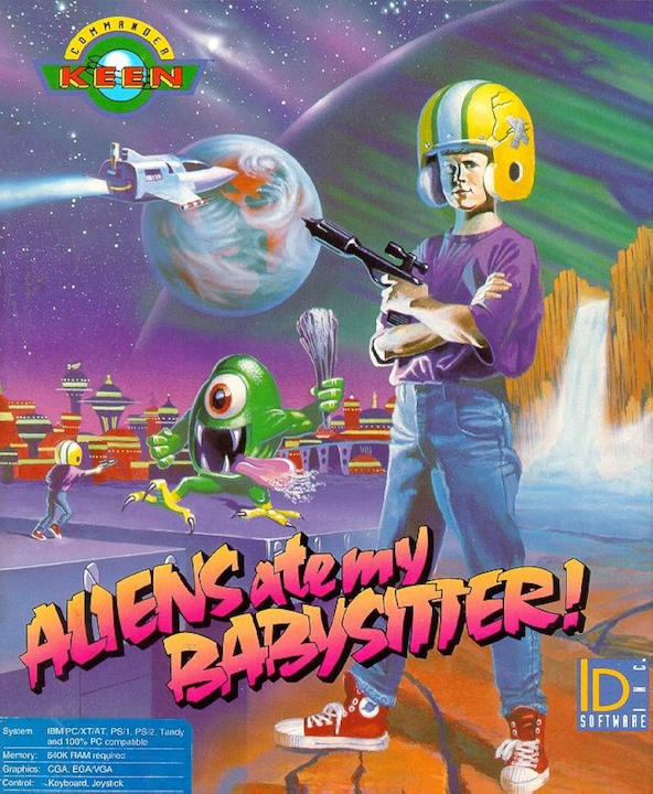 Commander Keen in Aliens Ate My Babysitter!'s cover