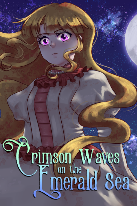 Crimson Waves on the Emerald Sea's image