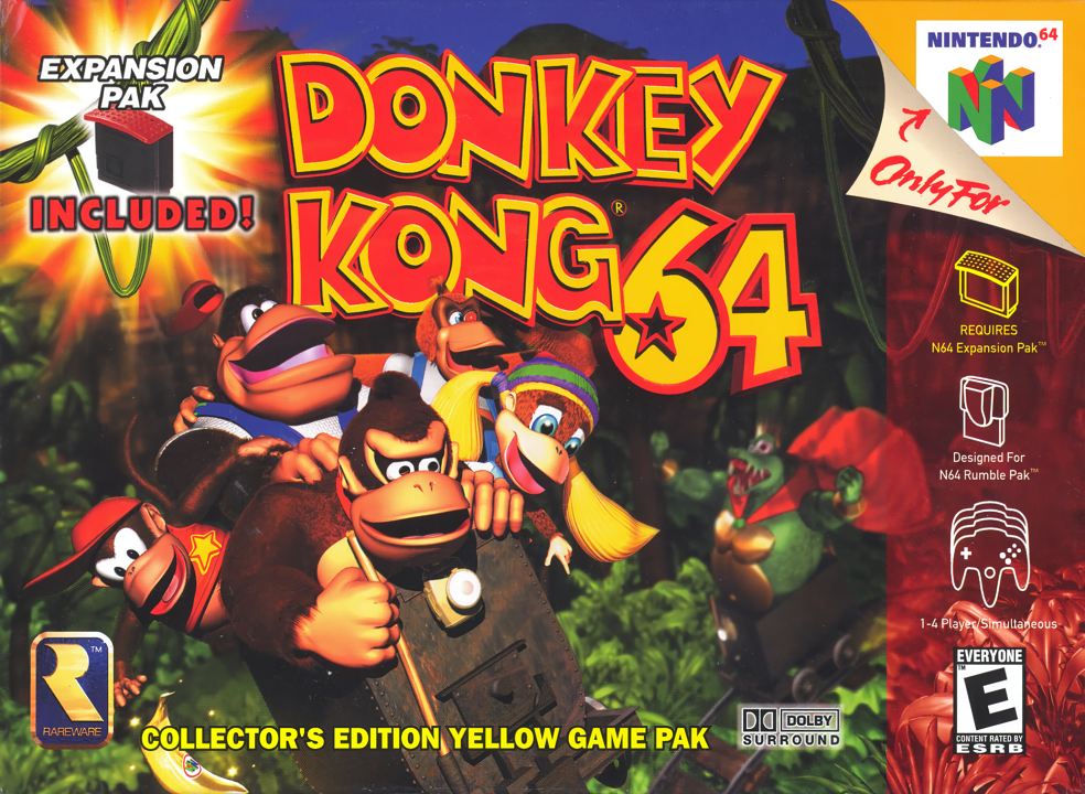 Donkey Kong 64's cover