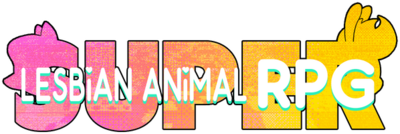 Super Lesbian Animal RPG's logo