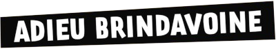 Adieu Brindavoine's cover