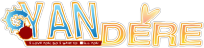 Yandere ~I love you, so I want to ■ill you~'s logo