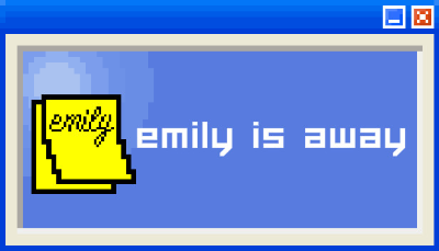Emily is Away's cover