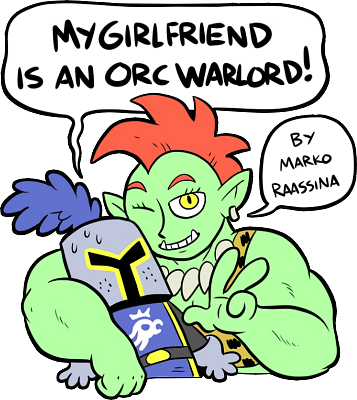 My Girlfriend Is an Orc Warlord!'s cover