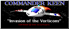 Commander Keen in Invasion of the Vorticons's logo