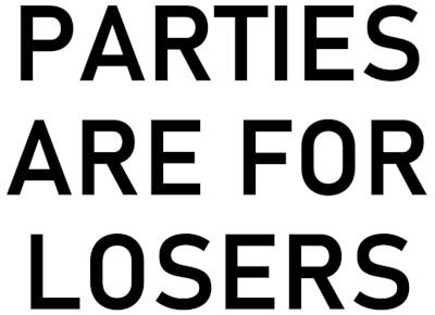 Parties Are For Losers's cover
