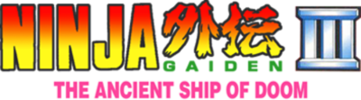 Ninja Gaiden III: The Ancient Ship of Doom's logo