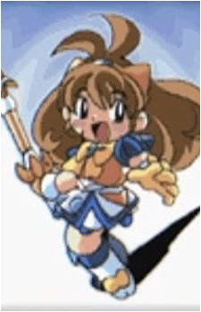 Image source: Loading screen image from the PS1 version of Makeruna Makendo 2 Mai Tsurugino