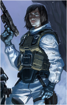Image source: Halo: Last Light book cover <a href="https://www.artstation.com/artwork/obOBw" title="External link" target="_blank">https://www.artstation.com/artwork/obOBw</a> Veta Lopis
