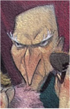 Bald Man with the Long Nose Image