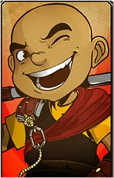 Image source: <a href="https://dungeondefenders.fandom.com/wiki/Heroes" title="External link" target="_blank">https://dungeondefenders.fandom.com/wiki/Heroes</a> (official character portrait from the wiki) Monk {DD}