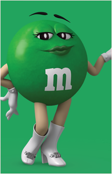 Green {M&M}'s image