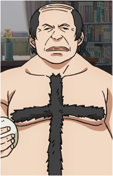 Cross Chest Hair Old Man's image