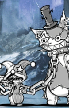 Image source: <a href="https://battle-cats.fandom.com/wiki/Warlock_and_Pierre_(Uber_Rare_Cat)" title="External link" target="_blank">https://battle-cats.fandom.com/wiki/Warlock_and_Pierre_(Uber_Rare_Cat)</a> Warlock and Pierre