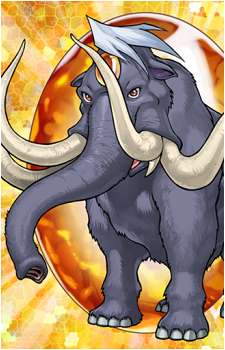 Crystal Beast Amber Mammoth
