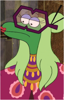 Image source: Screenshot from the episode "Harvey's Favourite Book' Jackie Slitherstein
