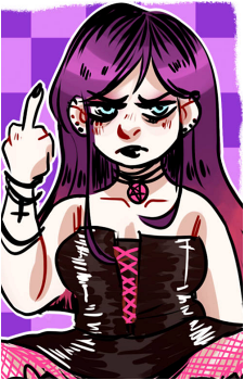 Ebony Dark'ness Dementia Raven Way