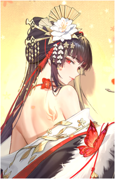 Image source: Art from Dragon Raja: Rerise (龙族卡塞尔之门 in CN), one of franchise games, for her SSR version. <a href="https://www.hideoutgacha.com/games/dragon-raja-rerise/characters/kogure" title="External link" target="_blank">https://www.hideoutgacha.com/games/dragon-raja-rerise/characters/kogure</a> Kogure Sakurai