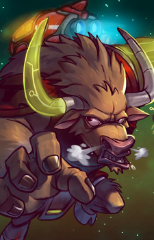 Image source: Awesomenauts Fandom Wiki, official game image, IQuit Samuel 'Deadlift'