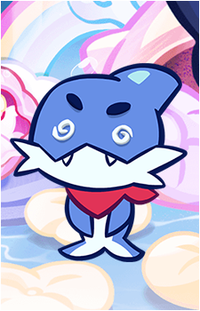 Blue Lemon Shark Cookie