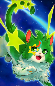 Green-Eyes Star Cat's image