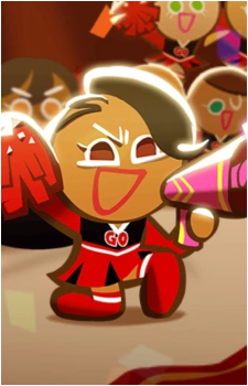 Red Cheerleader Cookie