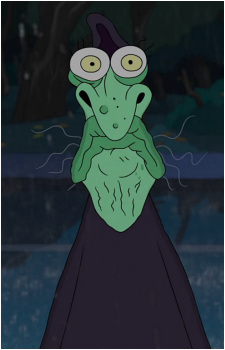 The Green Halloween Witch