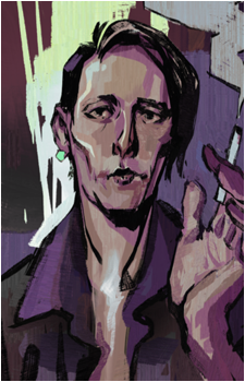 Smoker on the Balcony's image
