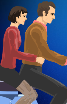 Moped Couple's image