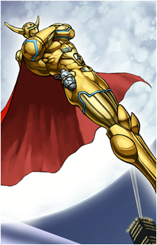 Elemental HERO Captain Gold's image