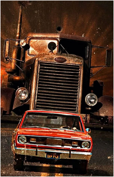 Image source: Duel's 2020 4K release poster by John Cordero The Truck