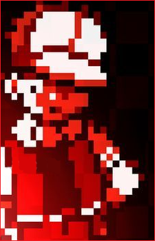 Glitchy Red Image